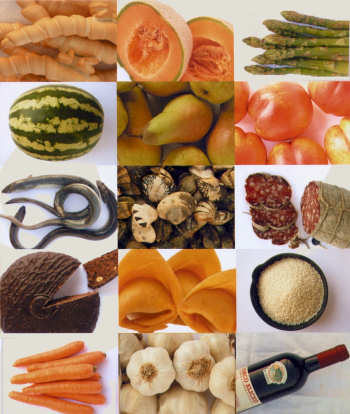 Le 17 perle del Ferrarese - Frutta, verdura, riso, vini, salumi, dolci, paste fresche, prodotti ittici