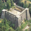 Vista del castello medievale di Aulla, in Toscana